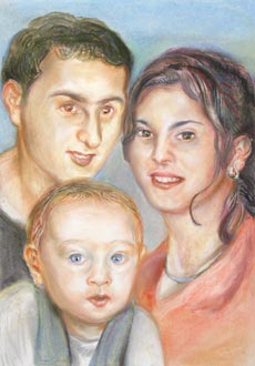 Portr&auml;t Familie